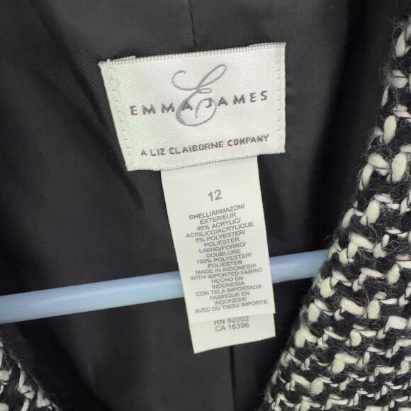 Emma James Tweed Button Up Workwear Blazer US Women's 12 - Picture 3 of 6